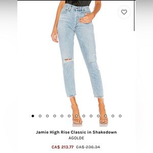 Jamie high rise AGOLDE